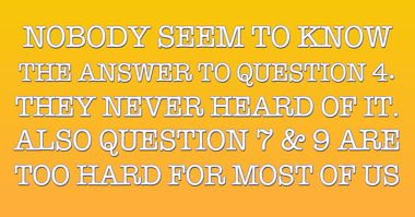 General Knowledge Trivia
