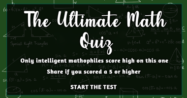 Math Trivia Quiz