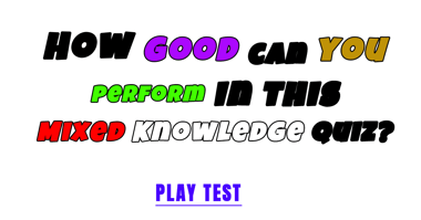 General Knowledge Trivia
