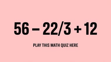 Math Trivia Quiz