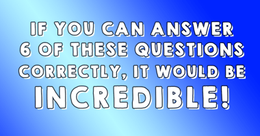 Mixed Trivia Quiz 