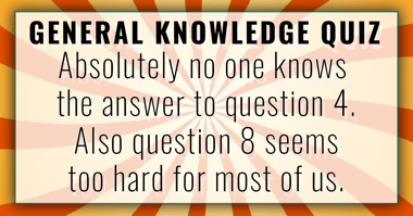 Mixed Trivia Quiz 